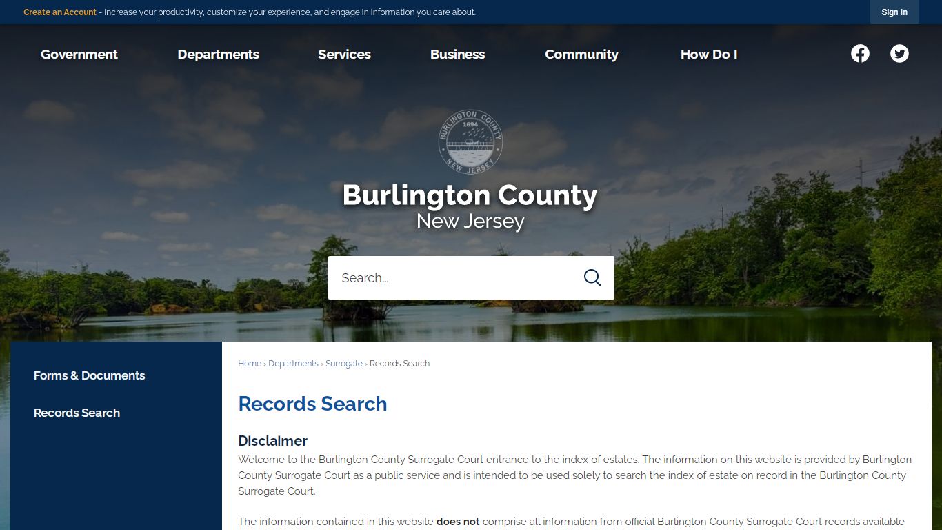 Records Search | Burlington County, NJ - Official Website